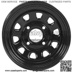 ATV/UTV Wheels Set 14in Delta Steel Black 4/110 5+2/2+5 SRA (For: Can-Am)