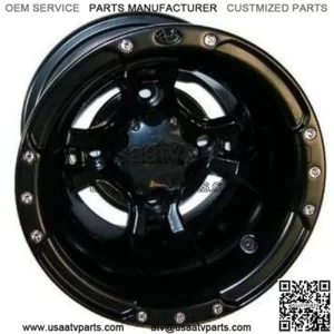 New SS112 Matte Black Sport Wheels For Arctic Cat DVX400 & Can-Am DS450