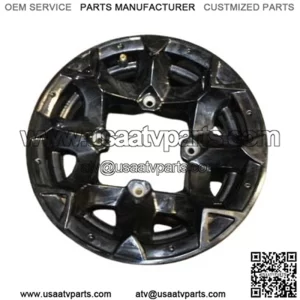 11 CAN AM COMMANDER OUTLANDER 1000  FRONT WHEEL RIM BLACK 12X6  #439