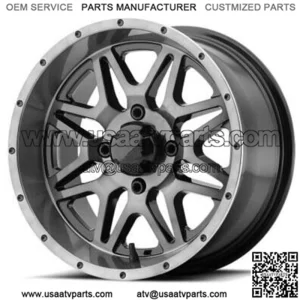 ATV/UTV Wheels Set 14in M26 Vibe Machined 4/137 0mm HP1K (For: Can-Am)