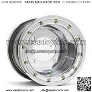 DWT 8" Ultimate 8x8 Rear Beadlock Wheels Rims Polished TRX450R 400EX 250R ATC (For: Can-Am)