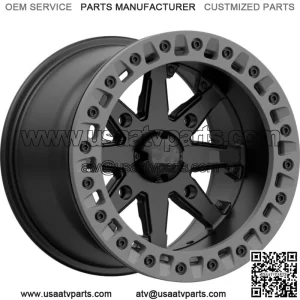 M31 Lok2 Wheel | Satin Black w/ Matte Gray ring  | CanAm 4x137 | Wheels