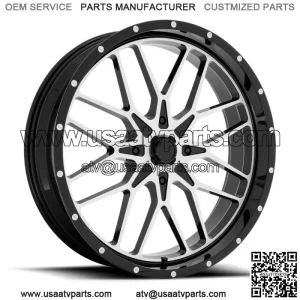 M45 Portal Wheel | Gloss Black Machined | CanAm 4x137 | Wheels