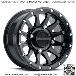 15x6 Raceline A95B Trophy UTV Black Wheel 4x137 (40mm) (For: Can-Am)