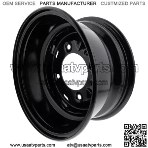 Polaris 1525240-067 Black Front Rim 10GA 12X6 RZR Ranger 1000 900 570 XP