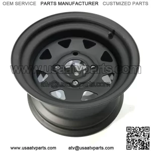 Steel rims 12x7 4/110 4+3 (+10) black mat