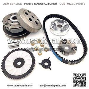 clutch Assembly and Variator Assembly with 669 belt, fit for GY6 50cc 139QMB Engine ScooterATV Quad Moped