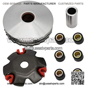 High-Performance Racing Variator Kit for Chinese Scooter Moped ATV 4-Stroke GY6 50cc 80cc 100cc 139QMB 139QMA Engine Front Clutch,Variator Drive Wheel Assembly with 6.5 gram Roller Weights