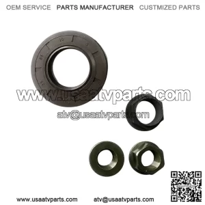 Wet clutch kit assembly compatible with Hisun ATV UTV 500 700, Bennche Bighorn, Massimo, Menards YardSport, Axis, Qlink, Coleman - Oil seal plus nut accessory kit