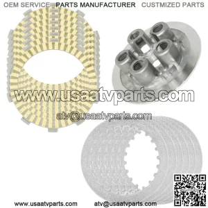 Clutch Friction Steel Plates Kit for Honda TRX250R FourTrax 250 2x4 1986 - 1989