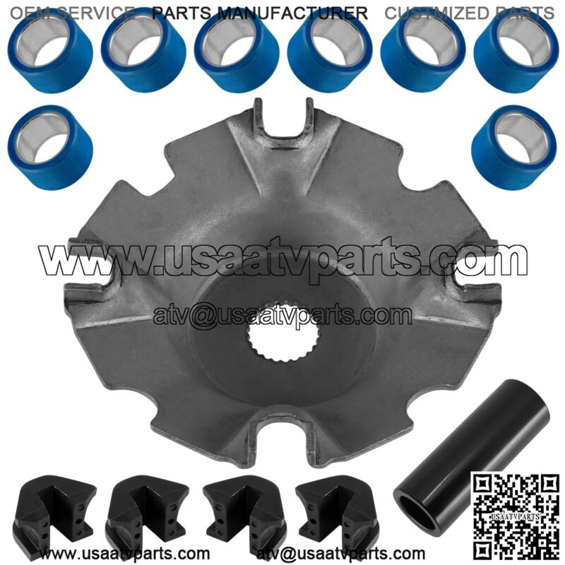 Face Drive Moveable Plate w/Damper Roller Spacer for Arctic Cat 550S 2010-2011