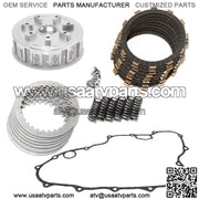 For Honda TRX450ER 06-09 / 12-14 Clutch Basket Plates Kit & Gasket CNC Billet