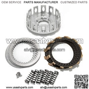 Aluminum Clutch Basket Plates Springs for Kawasaki KFX400 2003-2006 / Suzuki Quadsport Z400 LTZ400 2003-2015