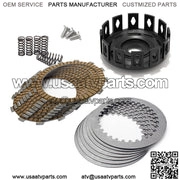 CNC Aluminum Clutch Basket & Plates Springs Kit for Yamaha YFZ450X 2011