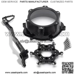 Lock Up Clutch Cover Clutch Kit & Brake Pedal For Honda TRX450ER 2004-2014