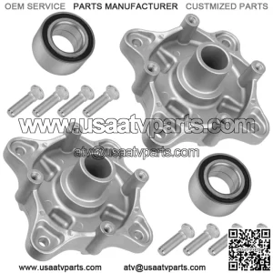 Rear Wheel Axle Hub W/Bearing Bolt for Polaris Sportsman 500 4X4 EFI 2007-2014 (For: Polaris Sportsman 570)