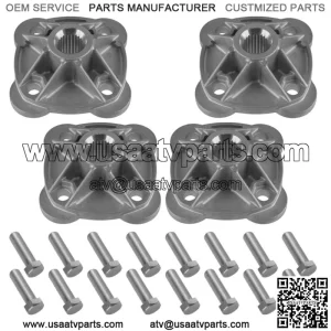 4x Rear L/R Wheel Hub w/ Hardware for Polaris Sportsman 570 2008 NEW