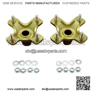 NEW 2 x REAR HUBS Honda 400EX 300EX TRX450R 4x110mm 1987-2020 + lugnuts (For: Honda)