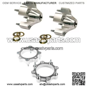 Extended Rear Hubs Front Wheel Spacers Widening Kit For Yamaha YFZ450, 450R