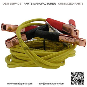 Gladiator New Premium Booster Jumper Cables with Storage Bag 10 Gauge 10ft 50 Amp Clamp Yellow/Yellow Ideal for Motorcycle, ATV, Snowmobile and Personal Watercraft