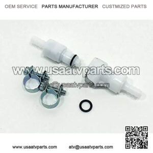 Quick Disconnect Coupling Gas Fuel Line Supply Kit for Powersports, Motorcycles, ATVs, PWCs, Snowmobiles, RVs and Generators