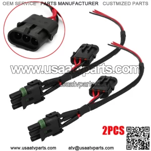 For 17-19 Can-Am Maverick X3 Tail Light Wire Harness Auxiliary Power Plug Cable