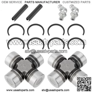2SET Front Prop Shaft U-Joint for Polaris Ranger 400 500 570 700 800 900 1000 EV