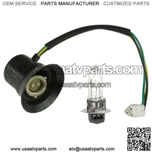 Headlight Socket & Bulb For Yamaha RHINO 660 YXR660F 4X4 2006