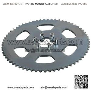 65T 37mm #35 Chain Rear Sprocket for Go Kart Mini Bike ATV Drift Trike