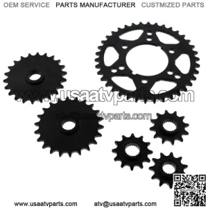 1992 Polaris 350L Trail Boss 350 4X4 Steel Sprocket Complete Set
