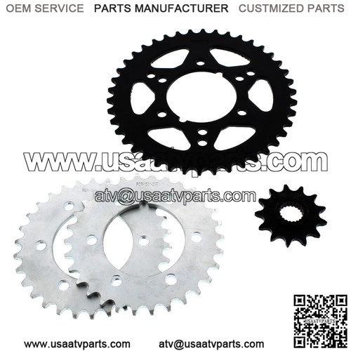 1989 Polaris Big Boss 250 4X6 Steel Sprocket Complete Set