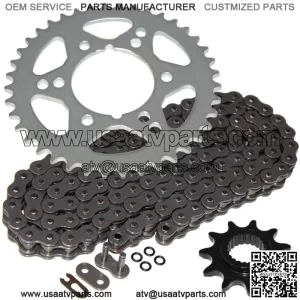 O-Ring Drive Chain & Sprockets Kit for Polaris Trail Boss 325 2001 2002 (For: Polaris)