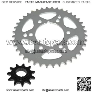 Front & Rear Sprockets Kit for Polaris Trail Boss 330 2003-2010 (For: Polaris)