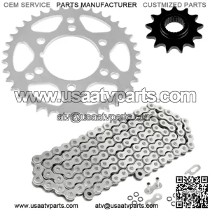 O-Ring Drive Chain & Sprockets Kit for Polaris Trail Boss 250 2x4 1988 1989-1993 (For: Polaris)