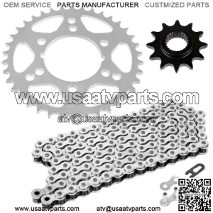 Non O-Ring Drive Chain & Sprockets Kit for Polaris Magnum 425 2x4 4x4 1995-1998 (For: Polaris)