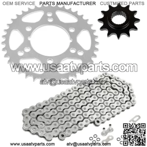 O-Ring Drive Chain & Sprockets Kit for Polaris Xpress 300 1996 1997 1998 1999   (For: Polaris)