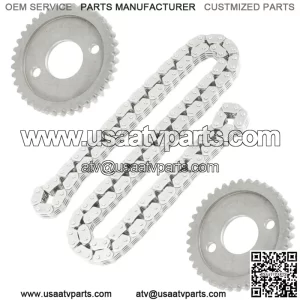 Camshaft Timing Chain w/ Gear Sprocket Fits Polaris ACE 570 2016 - 2019 (For: Polaris)