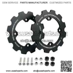 Dual Sprocket Guard Chain Protector For Yamaha 700 YFM700 2006-2023 Black (For: More than one vehicle)