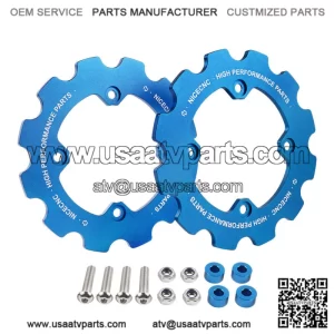 For Yamaha 700R 2011-2021 Rear Dual Sprocket Chain Guard Protector Blue (For: More than one vehicle)