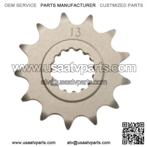 13 Tooth Front Steel Sprocket 13T fits Yamaha 700, YFZ450R & YFZ450X (For: More than one vehicle)