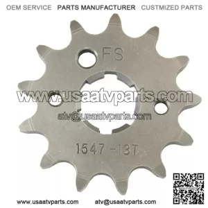 13 Tooth Front Steel Sprocket for Yamaha Warrior 350, Banshee 350 & Raptor 350