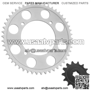 Front Rear Drive Chain Sprocket For Kawasaki KLX140 2008-2023 13144-0049