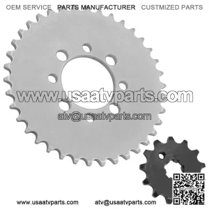 Drive Chain Sprockets For Kawasaki KLX110 2010-2024 42041-0082 13144-1043