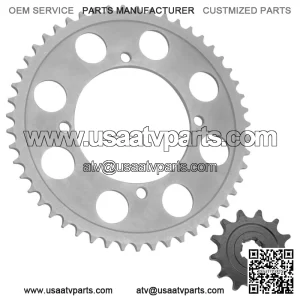 Drive Chain Sprockets For Kawasaki KLX140L 2008-2009 2011-2023 42041-005