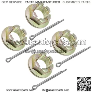 Front & Rear Wheel Castle Nut for Arctic Cat 450 EFI H1 4x4 Auto 2010-2015 4x