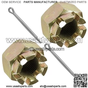 2x Rear Axle Castle Nut w/Pin Polaris Big Boss 400L 6x6 1994-97/ Worker 335 1999