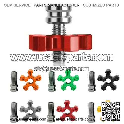 Motorcycle Cable Adjuster ATV Clutch Brake Screw M8 Bolt CNC Aluminum Motorbike (Fits: UTV150A)