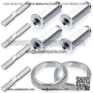 Gy6 Exhaust Bolt and Gasket for 50cc 125 cc 150cc Taotao Sunl Coolster JRoketa Scooters ATVs Go Karts Moped Quad 4 Wheeler Dune Buggy