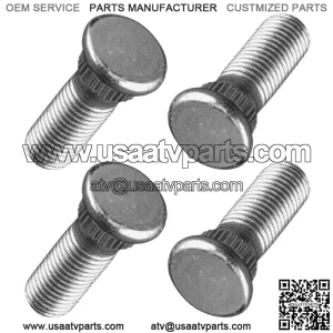 4 Rear Wheel Hub Stud Bolt Fits Yamaha Blaster YFS200 1998 1999 - 2006