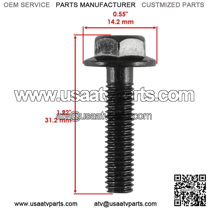 Flanged Head Clutch Bolt for Yamaha FZ1 2002-2003/ 95817-06025-00 91001-06025-00 - Image 2